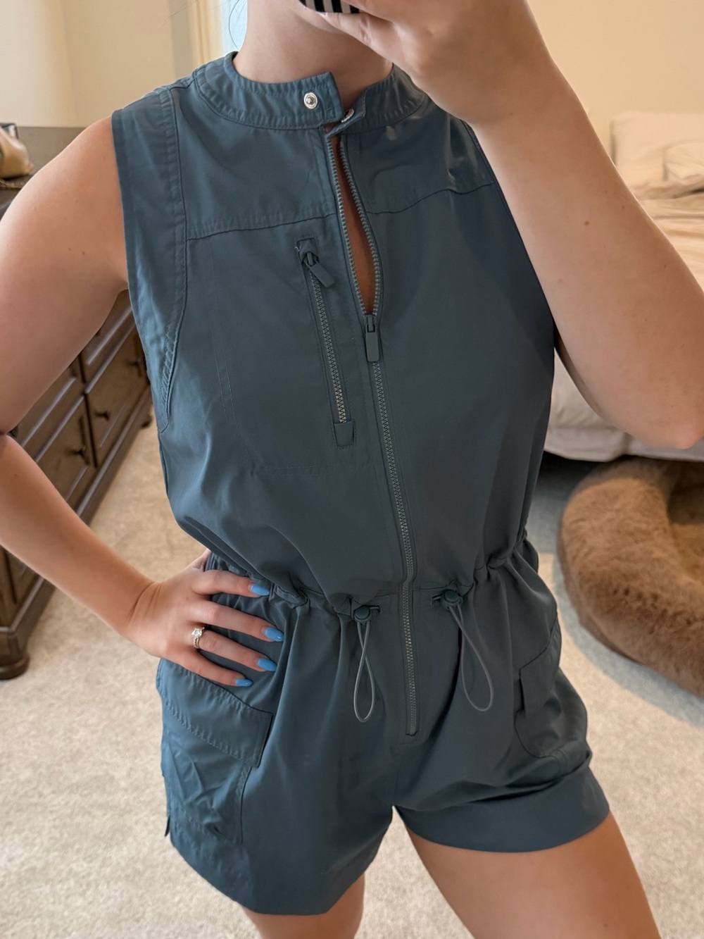 Old Navy Sleeveless Utility Romper - Picture 2 of 3